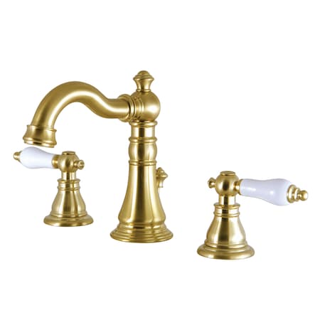 Fauceture American Patriot Widespread Bathroom Faucet, Brushed Brass FSC1973APL